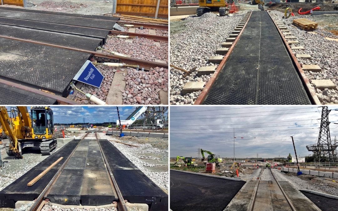 Interlocking RRAPs and Baseplated crossings installed at Tilbury Depot