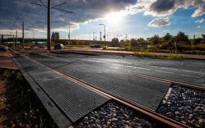 Great Progress made upgrading the light rail network in Gdansk, Poland