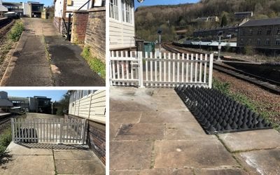 Anti-Trespass Panels Protect Halifax Train Station