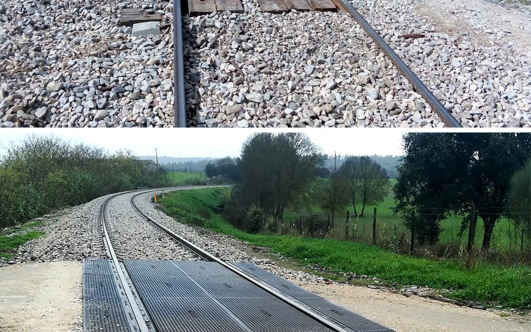New road crossing on Portugal’s eastern line