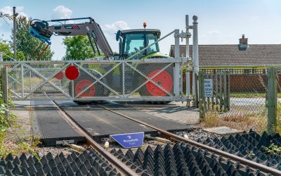Rail Crossing And Anti-Trespass Panels In Bicester