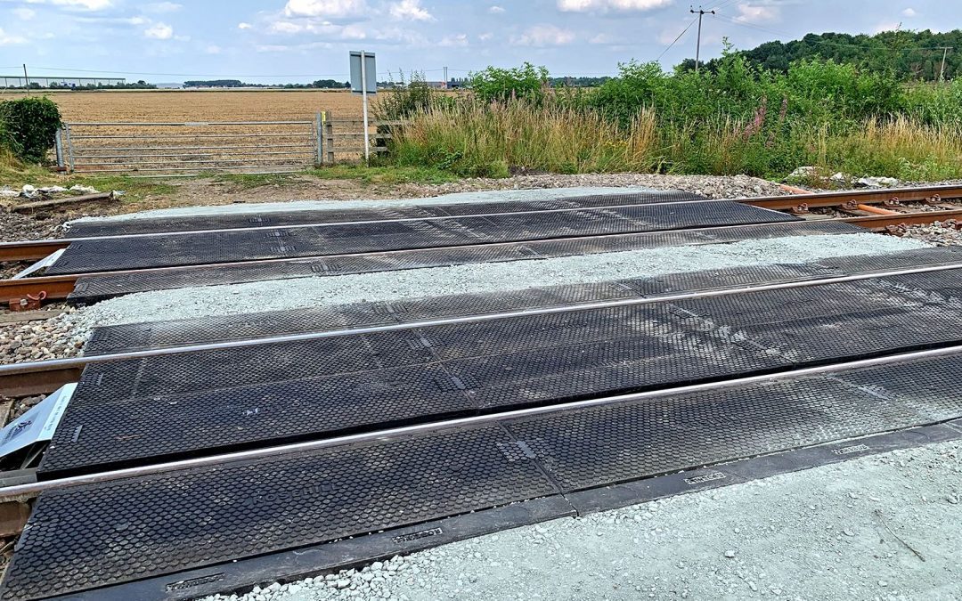 Rail Crossing At Norden Barn Farm, Leeds