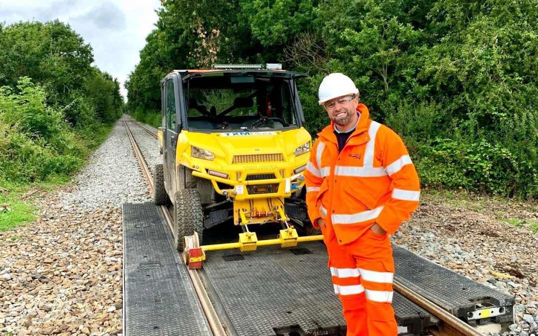 Network Rail Crossing In Okehampton, Devon