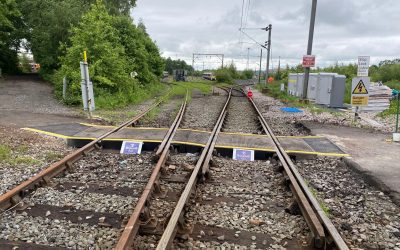 Recently Installed Rosehill Rail Baseplate Level Crossing System